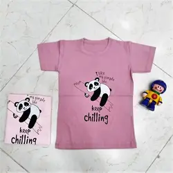 تیشرت دخترانه طرح پاندا کد 832 - فروشگاه اینترنتی سنبل کالا
