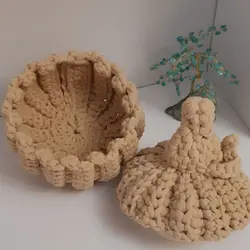 سبد سوزن نخ کدو تنبل تریکو | کد 74 - فروشگاه اینترنتی سنبل کالا