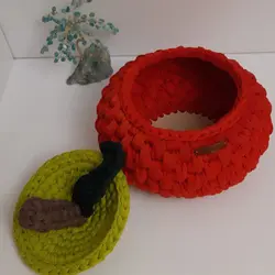 سبد تریکو مدل سیب | کد 75 - فروشگاه اینترنتی سنبل کالا