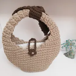 کیف دستی تریکو مدل پاپیونی | کد 78 - فروشگاه اینترنتی سنبل کالا