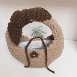 کیف دستی تریکو مدل پاپیونی | کد 78 - فروشگاه اینترنتی سنبل کالا