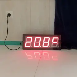 ساعت دیجیتال دیواری همراه با دماسنج | کد E40 - فروشگاه اینترنتی سنبل کالا