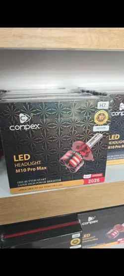 هدلایت کانپکس M10promax H7 conpex نور عالی 85 وات واقعی اصلی و پلمپ شرکتی با بارکد شرکت کانپکس