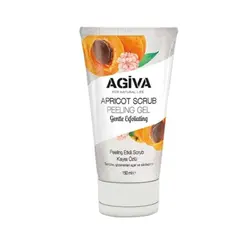 ژل اسکراب لایه بردار صورت آگیوا حاوی عصاره زردآلو حجم 150 میلی لیتر