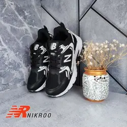 کتونی زنانه مدل newbalance نیوبالانس 530 (سفید مشکی) کد 4001 - کتونی نیک رو