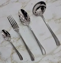 سرویس قاشق چنگال طرح شانل 24 نفره
