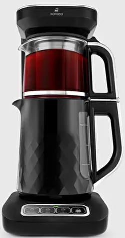 چای ساز و قهوه ساز سخنگوی کاراجا مشکی کروم مدلRobotea Pro Quartz 4 in1