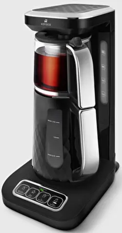 چای ساز و قهوه ساز سخنگوی کاراجا مشکی کروم مدلRobotea Pro Quartz 4 in1