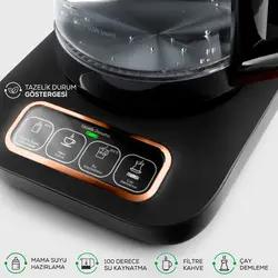 چای ساز و قهوه ساز کاراجا ۲۵۰۰ واتی مدل Robotea Pro 4 in 1 مسی مشکی