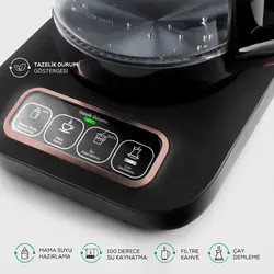 چایساز و قهوه ساز سخنگو کاراجا Caysever Robotea Pro Connect رزگلد - سرای کالا