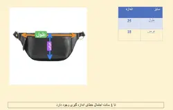 کیف کمری و بادی بگ بلک لایت بغل توری دار نارنجی