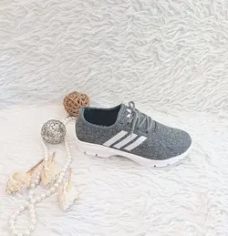 کفش کتانی ز آدیداس سه خط دور دوخت زیره پمپی بند تزئینی سایز 37 تا 40 پام مشهد با ارسال رایگان