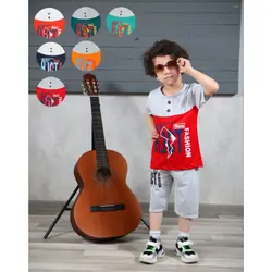 ست بلوز شلوار پسرانه جدید karizmaسایز40,45و50 جنس ملانژ با کیفیت درریزه میزه با ارسال رایگان