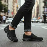 کفش اسپرت اسکیچرز کتونی مردانه مدل lmsk رویه کتان زیره پیو سبک سایز 40تا 45 با ارسال رایگان محصول تکوتوک