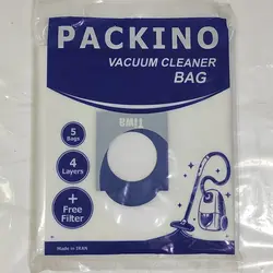 پاکت جارو برقی تیوا سطلی بسته بندی 3 عددی به همراه 1عدد فیلتر