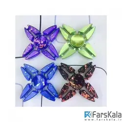 اسپینر فلزی چهار پره ای رنگی Fidget Spinner Metal colorful ECUBEE EDC Hand