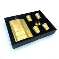 ست قمقمه جیبی چهار شات استیل مدل جانی واکر کد 359