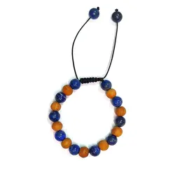 دستبند کویر و آسمان(لاجورد، چوب معطر صندل) کد 55