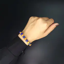 دستبند کویر و آسمان(لاجورد، چوب معطر صندل) کد 55