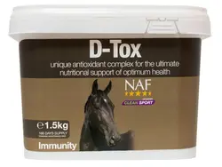 D-Tox - دیتاکس - آنتی اکسیدان های طبیعی جهت بهبود تعادل طبیعی بدن اسب NAF