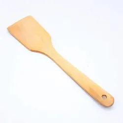 کفگیر چوبی | کفگیر چوبی پهن مدل LX_M5 | صنایع دستی گیلان - روستایی