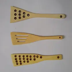 کفگیر چوبی | کفگیر چوبی3 پارچه مدل TM_P3 | صنایع دستی گیلان - روستایی