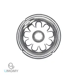 شیشه شیر دهانه عریض 330میلی یومامی