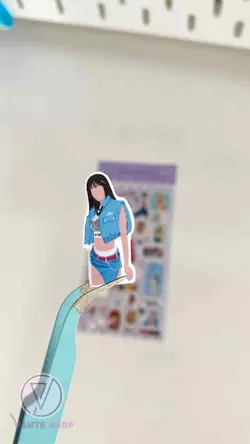 استیکر بُرش خورده بلک پینک لیسا |