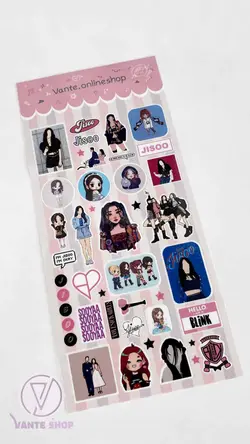 استیکر بُرش خورده بلک پینک جیسو |