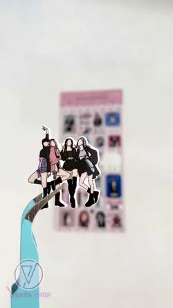 استیکر بُرش خورده بلک پینک جیسو |