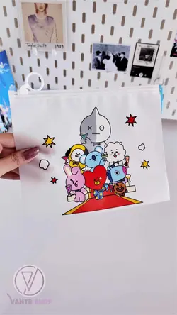 پوشه زیپ دار bt21 کد102 |