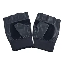 دستکش بدنسازی مدل نیم انگشت چرمی کد 1015