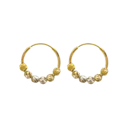 گوشواره حلقه ای مدل گوی کد 1034