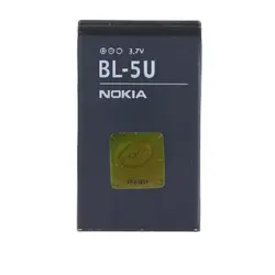 باتری موبایل نوکیا 8900 مدل BL-5U ظرفیت 900 میلی آمپر ساعت - مای باتری فروشگاه باتری موبایل ، انواع باطری