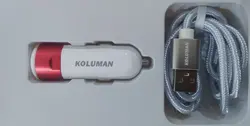 شارژر فندکی کلومن مدل KC - C01 - مای باتری فروشگاه باتری موبایل ، انواع باطری