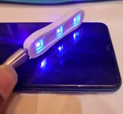 چراغ کوچک uv (فرابنفش) - تستر پول - نصب گلس uv - خرید گوشی موبایل، لوازم جانبی و تعمیرات پاز‌موبایل