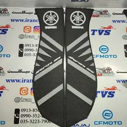 کف پایی موتور سیکلت طرح ایروکس مشکی نقره ای اتاق جدید ( دست )