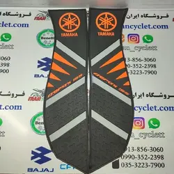 کف پایی موتور سیکلت طرح ایروکس مشکی نارنجی اتاق جدید