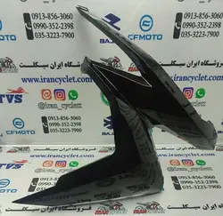 کاور بغل چراغ موتور سیکلت طرح کلیک مشکی براق چپ (تکی )
