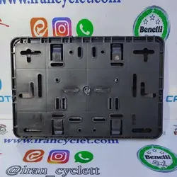 قاب پلاک انواع موتور سیکلت 3 تیکه طلق دار دودی شرکت تیزرو ( بازشو دوتیکه از رو)