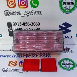 شیشه خطر عقب موتور سیکلت کاواساکی GTO قاب استیل