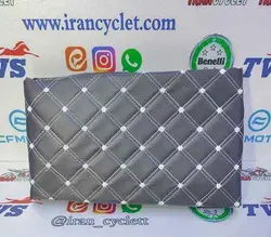 روکش زین طرح کلیک ( دوختی ) مشکی سفید