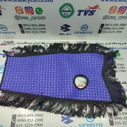 روكش باك چرمی حصیری ریشه دار انواع موتور سیكلت هندا درب باك کنار ( آبی )