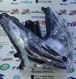 بلوری چراغ جلو کامل موتور سیکلت طرح کلیک