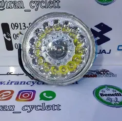 بلوری ( چراغ ) جلو LED گرد پروانه ای انواع موتور هندا
