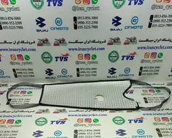 روکش باک چرمی حصیری انواع موتور سیکلت هندا درب باک کنار ( نقره ای )
