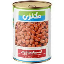 کنسرو لوبیا چیتی با سس گوجه فرنگی مکنزی - 380 گرم