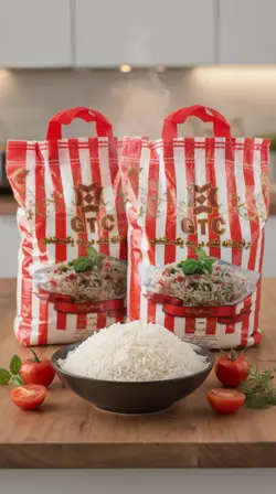 برنج هندی دانه بلند 1121 جی تی سی اصلی وزن مقدار 10 کیلوگرم