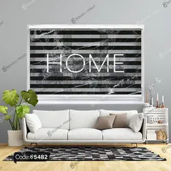 خرید و قیمت پاف نشیمن چاپی طرح سنگ مشکی کد 5482 | دکوراسیون داخلی چاپی بوکه پرینت