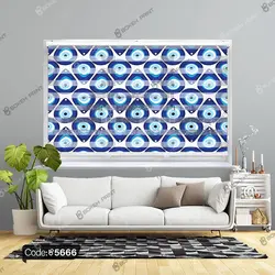 خرید و قیمت دیوار کوب چاپی طرح چشم نظر کد 5666 | دکوراسیون داخلی چاپی بوکه پرینت